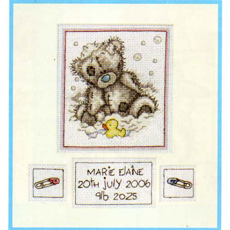 Bathtime Birth Sampler Me to You Bear Cross Stitch Kit £10.19